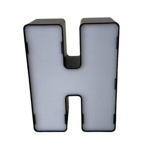 Target Mini H Light Up Sign Letter Sign Home Decor Modern Black and White